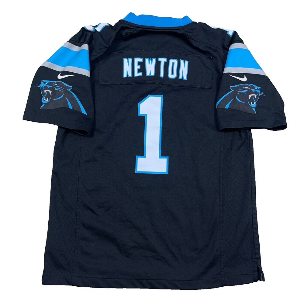 Carolina Panthers Jersey Youth Large Cam Newton Nike On Field NFL Football Black